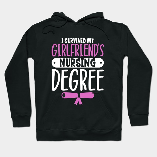 I survived my girlfriend's nursing degree Hoodie by Modern Medieval Design